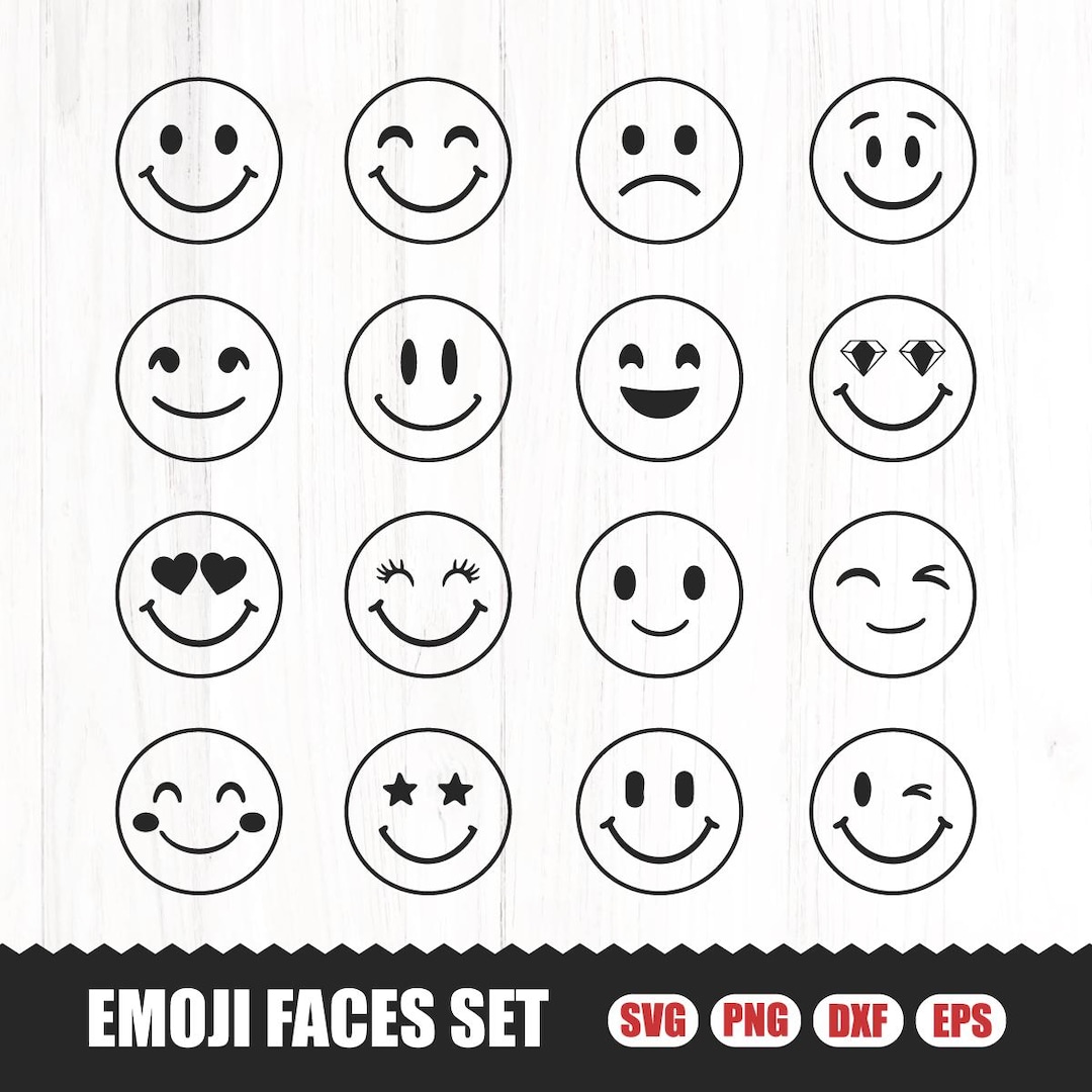 Emojis Svg, Emoji Png, Emoji Clipart, Smiley Face Svg, Happiness Svg ...