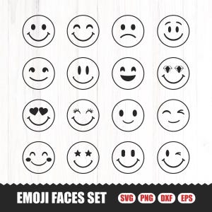 Emojis Svg, Emojis PNG, Emojis Clipart, Rosto Sorridente Svg, Felicidade Svg, Rosto Feliz Clipart, Smiley Svg, Emojis Svg, Pacote de Emojis, Rosto Feliz