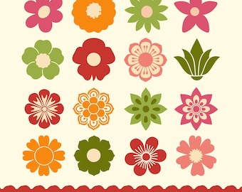 Blumen-Svg-Bundle, Blumen-Png-Bundle, Blumen-Clipart, Blumen-Bundle-Svg, Retro-Blumen-Svg, Blumenschnitt-Datei, Blumen-Svg, einfache Blumen-Svg