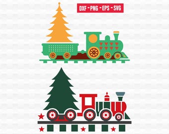 Christmas Train SVG, Kids Holiday Clipart (Digital Files)