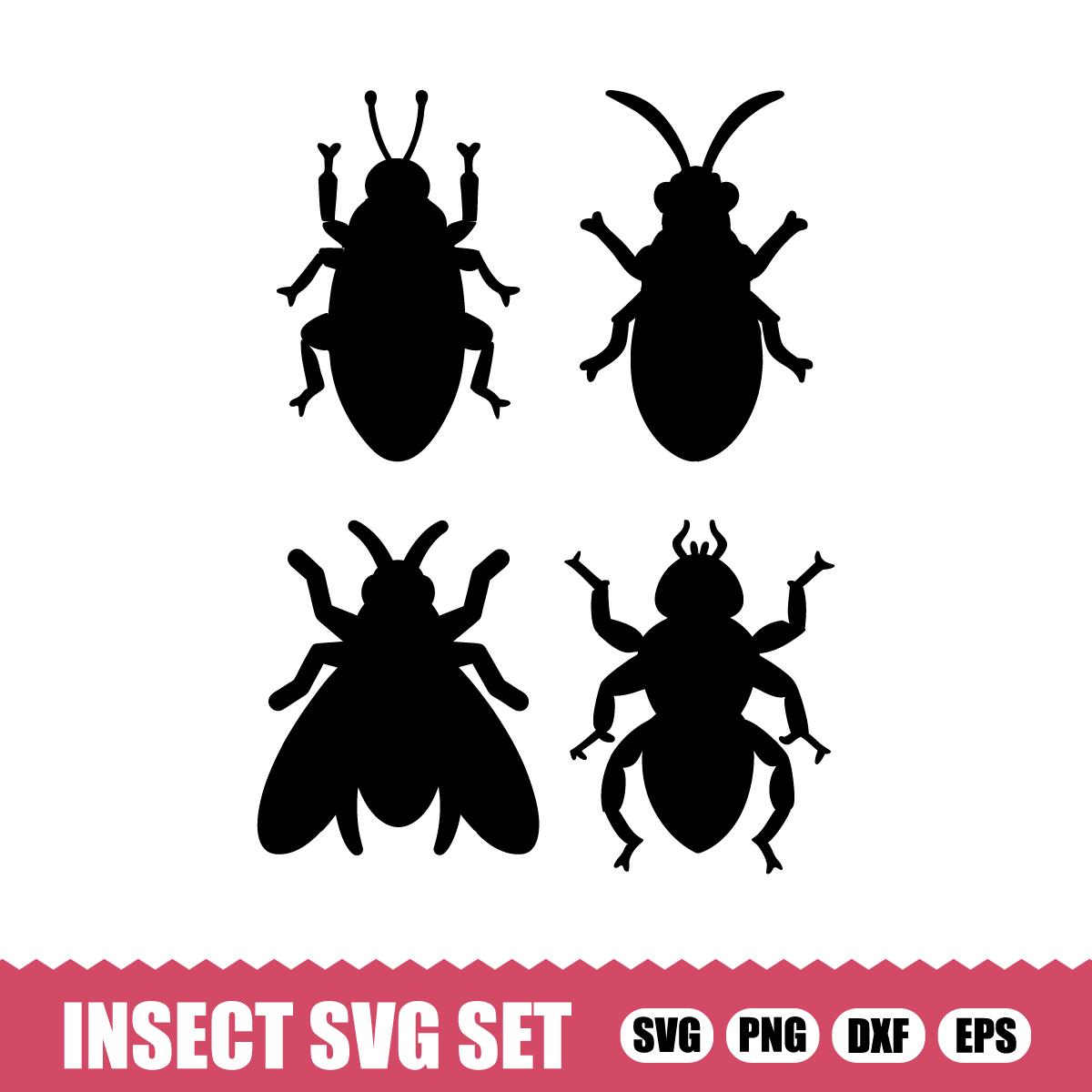 Insect SVG, Insects SVG Bundle, Insect Silhouette, Insect Clipart ...