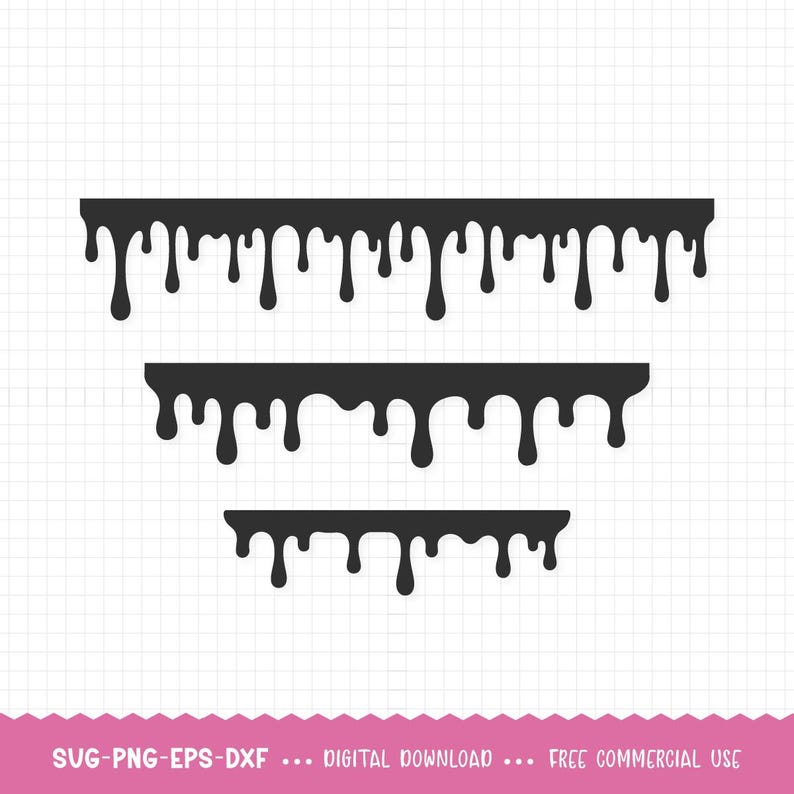 Dripping Border SVG, Dripping Borders SVG, Dripping Paint SVG, Dripping ...