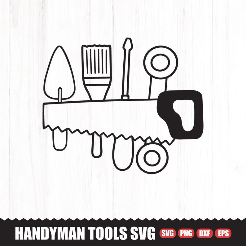 Handyman Tools Split Monogram SVG Bundle (digital Download) - Etsy