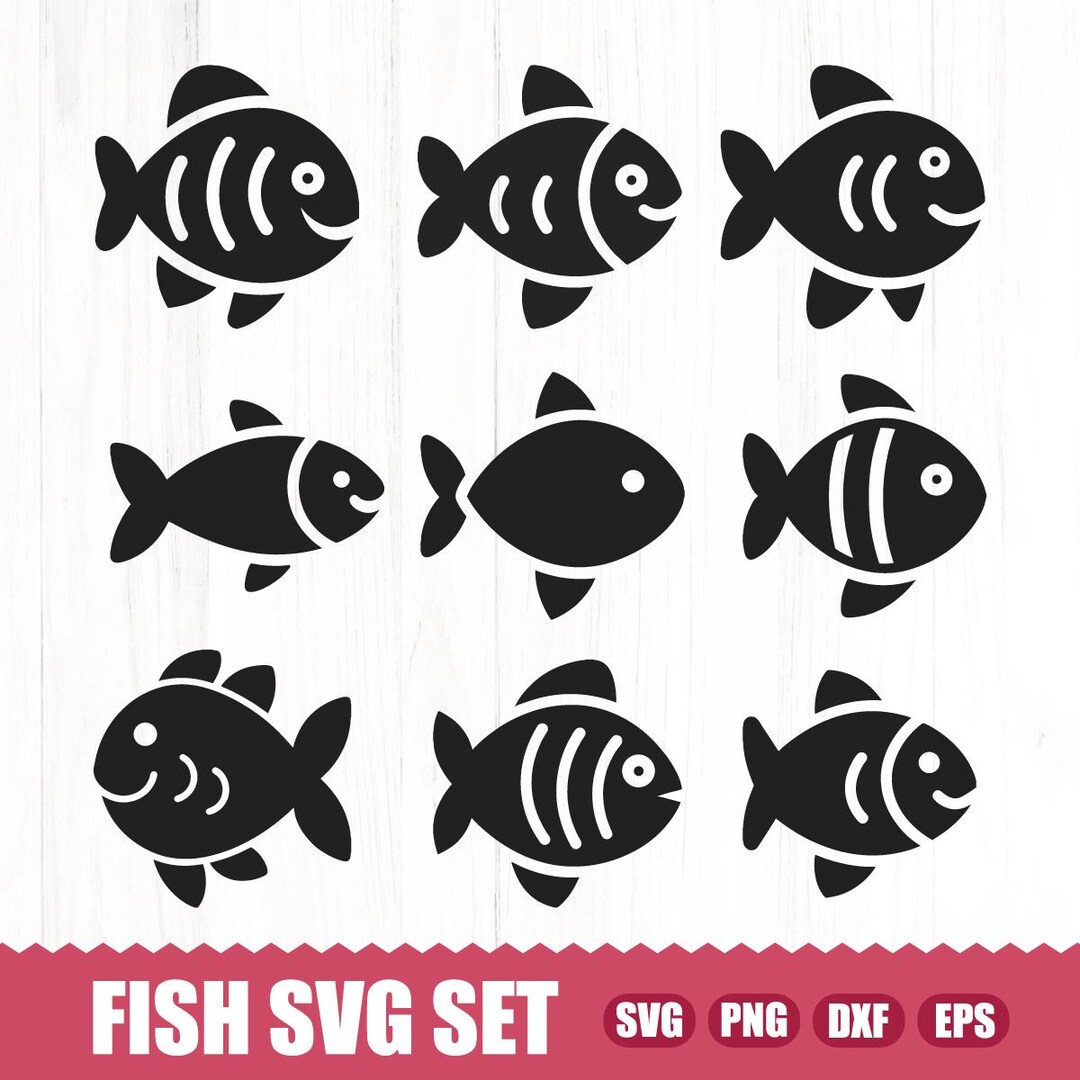 Fish SVG, Fish PNG, Fish SVG Bundle, Fish Clipart, Fish Cutting Files ...