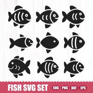 Peixe SVG, Peixe PNG, Pacote SVG de Peixe, Clipart de Peixe, Arquivos de Corte de Peixe, Design de Peixe SVG, Pesca SVG, Vetor de Peixe