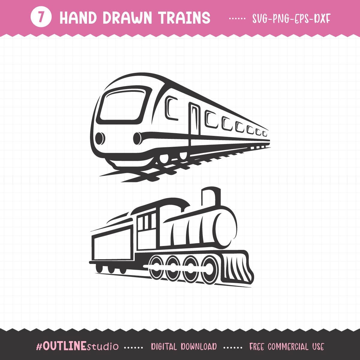 Train SVG Bundle, Train SVG, Trains SVG, Locomotive Svg, Train Png, Svg ...