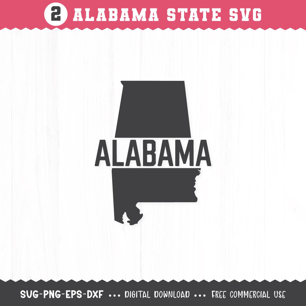 Alabama Outline SVG / Alabama State Outline / Alabama SVG / Alabama Map ...