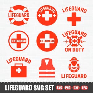 Lifeguard SVG, Lifeguard Sign, Lifeguard PNG, Lifeguard, Lifeguard Cut File, Cricut Lifeguard SVG, Lifeguard Download, Red Cross Svg