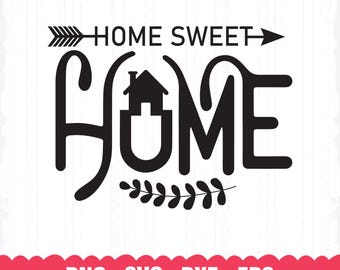 Home Sweet Home SVG, Welcome Sign, House Vector (Digital Download)