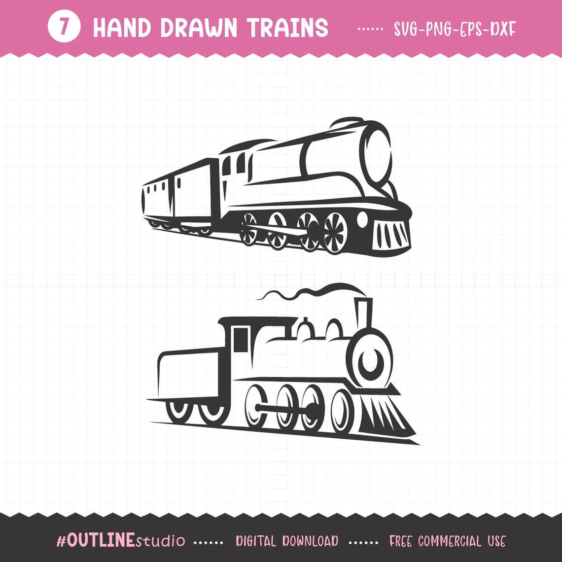 Train SVG Bundle, Train SVG, Trains SVG, Locomotive Svg, Train Png, Svg ...