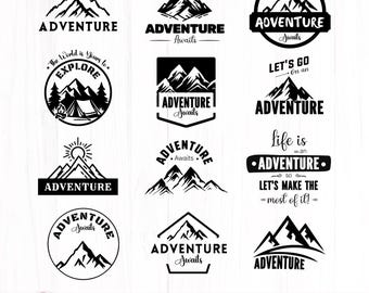 Adventure SVG Bundle, Camping Shirt Designs (Digital Download)