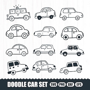 Car SVG Bundle, Doodle Car, Car Icon, Car Outline, Car Clipart, Car SVG File, Car Cut File, Car Silhouette, Car Vector, Car Png, Car SVG