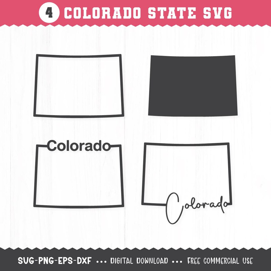 Colorado Outline SVG / Colorado State SVG / Colorado SVG / Colorado Map ...
