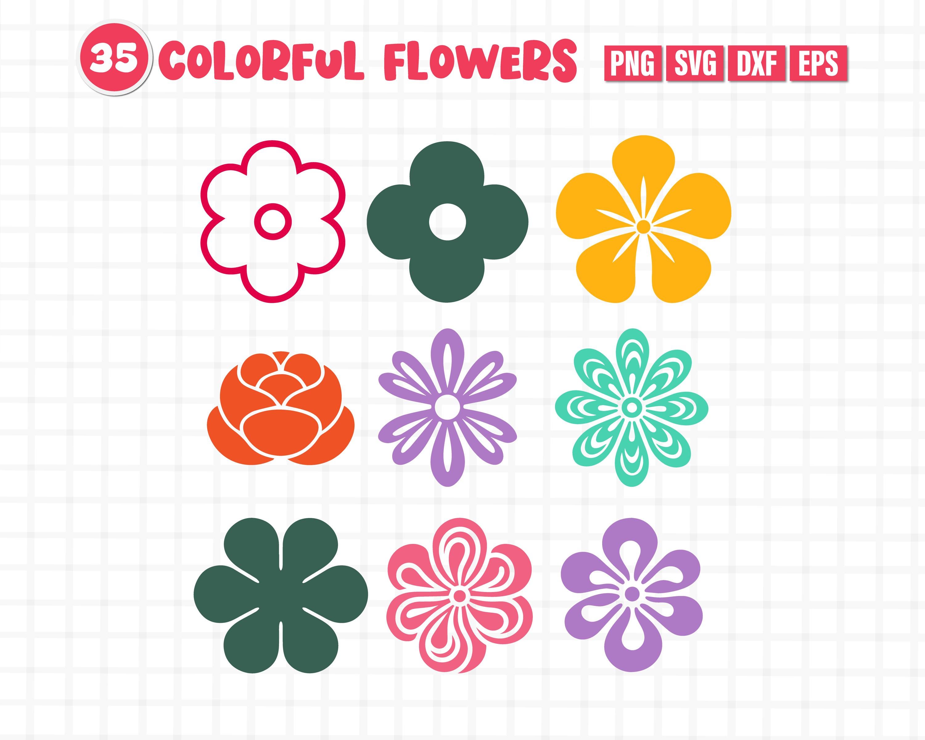 Flower Svg Bundle, Flower Png Bundle, Flower Clipart, Flower Bundle Svg