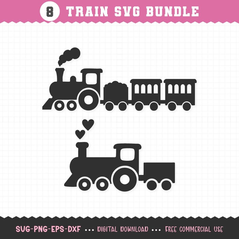 Train SVG Bundle / Trains SVG / Train SVG / Cute Train Svg / Cute Kids ...