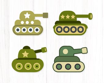 Tanque militar SVG / Tanque militar PNG / Clipart de tanque / Tanque del ejército / Tanque PNG / Archivos de corte para Cricut / Descarga instantánea