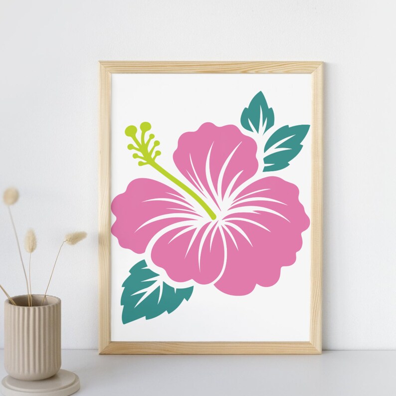 Hibiscus Flower SVG Bundle, Hawaiian Floral Clipart (digital Download ...
