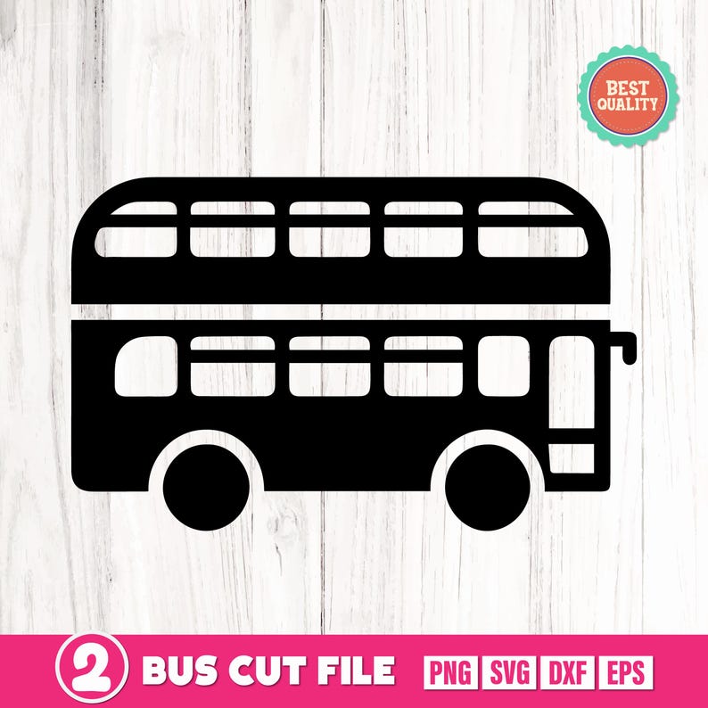 Bus geschnitten Datei, Bus Cricut-Datei, Bus Silhouette, Bus Transport ...