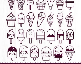 Kawaii Glass Clipart, SVG, PNG-paket (27 filer)