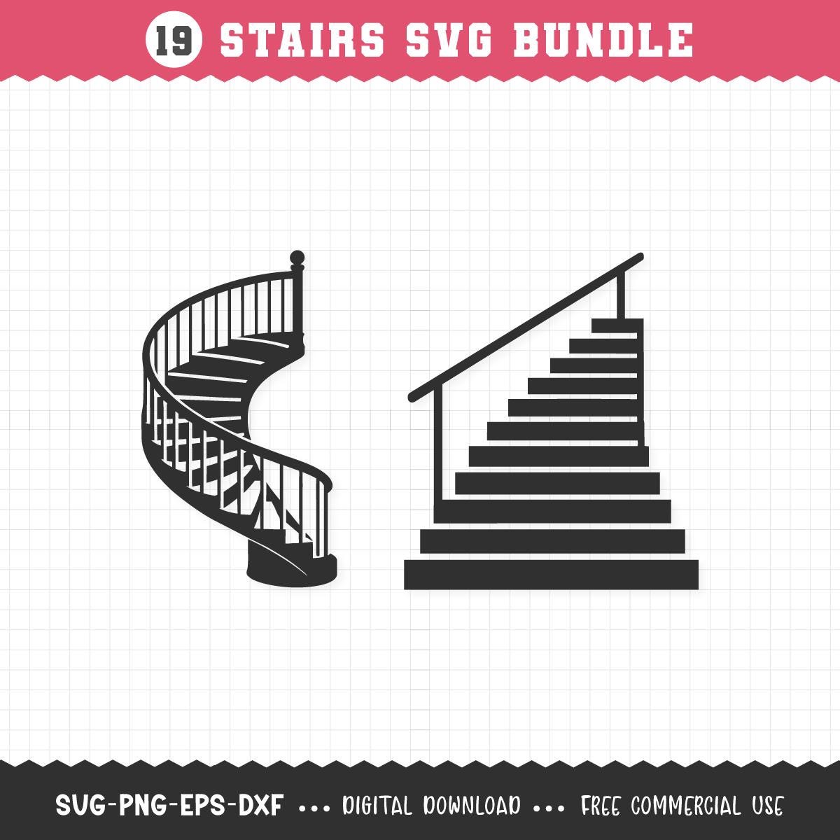 Stairs SVG / Staircase SVG / Stairs PNG / Steps Svg / Stairs Clipart ...