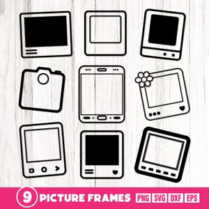 Fotolijst Svg, Fotolijst Png, Fotolijst Svg, Frames gesneden bestand, Retro fotolijst, fotolijst gesneden bestand, Frames silhouet