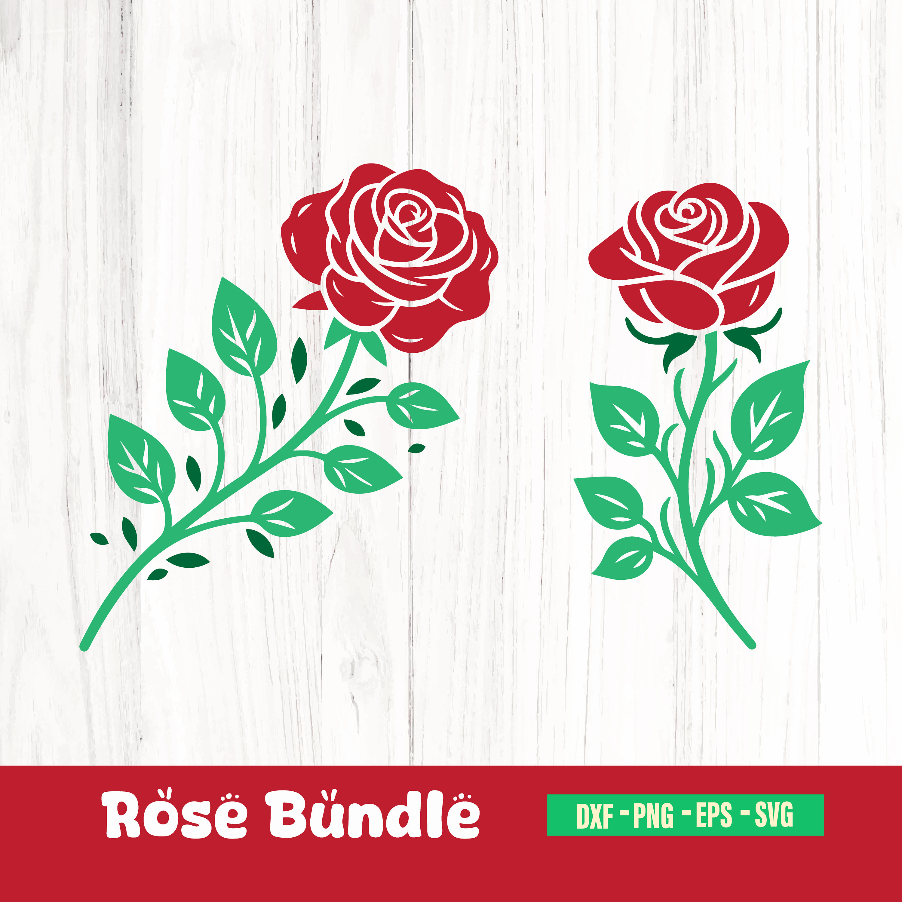 Rose Clipart SVG Bundle, Floral Cut Files (digital Download) - Etsy