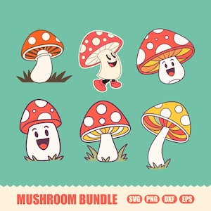 Mushroom Clipart, Mushroom Svg, Mushroom Png, Mushroom Cut File, Mushroom Clipart Svg, Flower Mushroom Svg, Magic Mushroom Svg