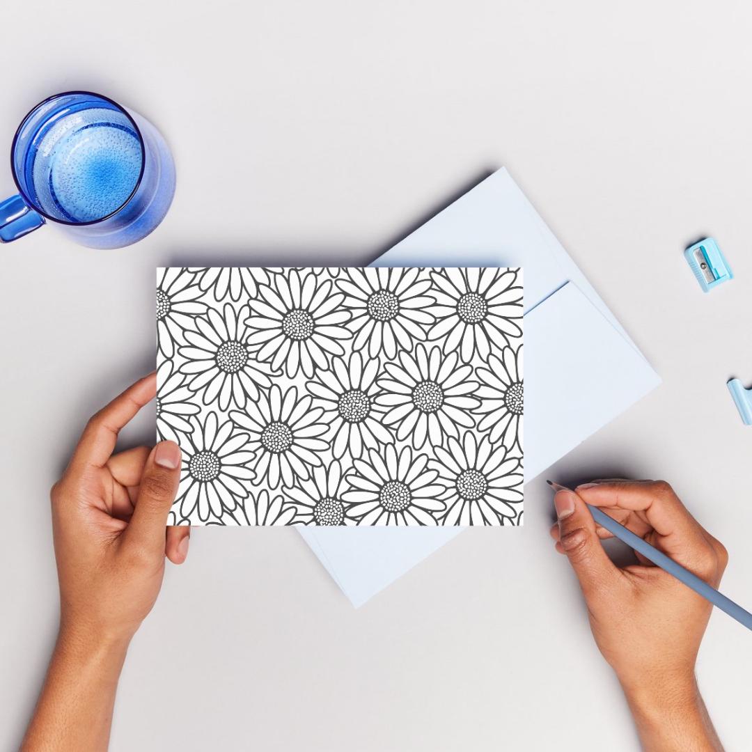 Daisy Pattern SVG, Seamless Daisy SVG, Daisy Pattern, Daisy Print ...
