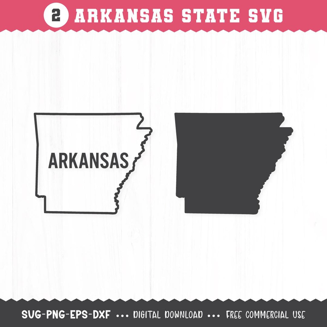 Arkansas Outline SVG / Arkansas State SVG / Arkansas SVG / Arkansas Map ...