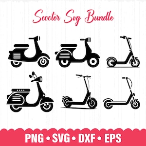 Scooter SVG,  Scooter Png, Scooter Clipart, Electric Scooter, Files for Cricut,Cut Files For Silhouette, Scooter Vector, Dxf, Png, Eps