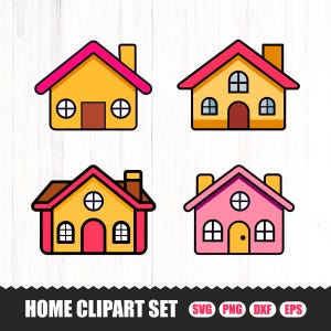 House Svg Bundle, House silhouette, Little House Svg, House Outline svg, House SVG, House Clipart, Home Svg, House Cut File, Home Clipart