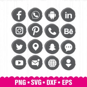 Social Media Icons, Social Media Logos, Web Icons, Social Media Icons Svg, Social Media Icons Png, Social Media Svg File, Business Icon