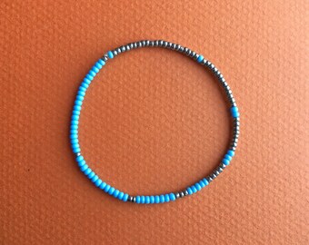 Minimalist Fibonacci Sequence japanese seedbead bracelet - math! 100% donation to cancer research.