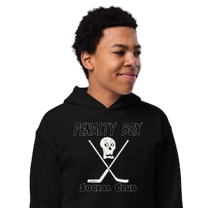 Penalty Box Social Club Kid&#39;s Hoodie, Hockey Sweatshirt, Ice Hockey, Sports Lover - Life Happens