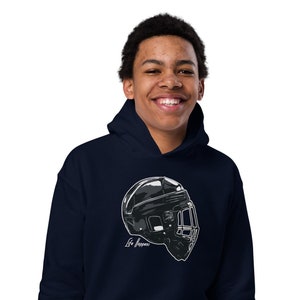 Hockey Helmet Kid&#39;s Hoodie, Hockey Sweatshirt, Ice Hockey, Sports Lover, Penalty Box - Life Happens