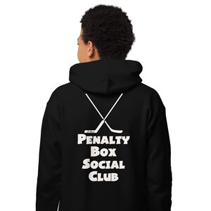 Penalty Box Social Club Kid&#39;s Hoodie, Hockey Sweatshirt, Ice Hockey, Sports Lover, Penalty Box - Life Happens
