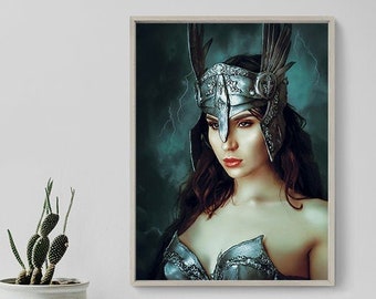 Valkyrie Printable, gift, photography, fantasy art