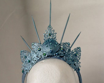 Aqua Mermaid Crown