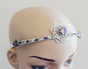 Amethyst and Filigree Crown