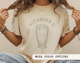 Vitamin G Guinness Beer Shirt - St. Patrick’s Day Shirt Gift, Irish Pub Party Tee, Beer Lovers Shirt