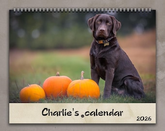 Custom 2026 Pet Photo Calendar: Personalized Dog Mom Gift