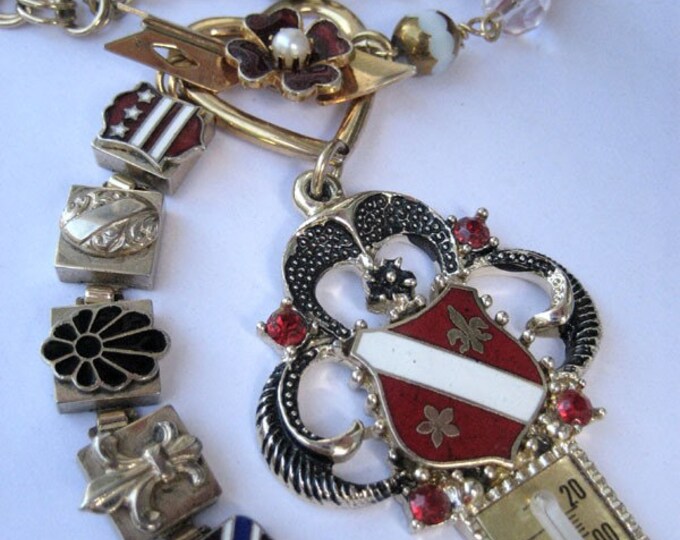 Temperature Rising A Vintage Thermometer and Key Necklace Etsy