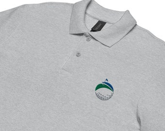 Unisex Piqué-Poloshirt personalisierbar mit Namen oder Golfclub