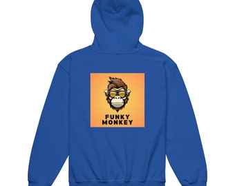 Hoodie Jugendliche Funky Monkey / Kapuzenpulli Teenager / Trendy Hoodie / Streetstyle Hoodie / Geschenk für Jugendliche