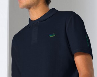 Polo piqué unisexe brodé golf personnalisable sur la manche / polo golf / polo classique