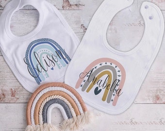 Baby shower cadeau voor meisjes Baby slabbetje Gepersonaliseerde naam slabbetje Katoenen handdoek voor pasgeboren Aangepaste cadeau voor jongens Douche Gepersonaliseerde katoenen slabbetje