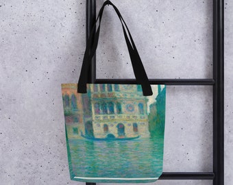 Claude Monet Venetië Tote Bag, Fine Art op casual schoudertas