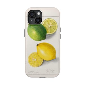 Fruchtige, robuste Telefonhüllen - lebendige Zitronen- und Limettendesigns, stilvoller Telefonschutz, Geschenk für Obstliebhaber, Sommergefühl, umweltfreundlich