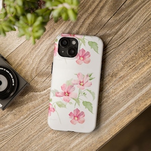 Floral Tough Phone Case - Durable Floral Cover, Cute Phone Accessory, Gift for Her, Mother&#39;s Day, Spring Vibes