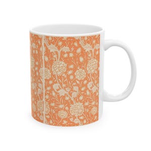 William Morris, Botanical Print Ceramic Mug, Wild Tulip Floral Coffee Cup, Tea Lover Gift, Home Decor, Mother&#39;s Day Present